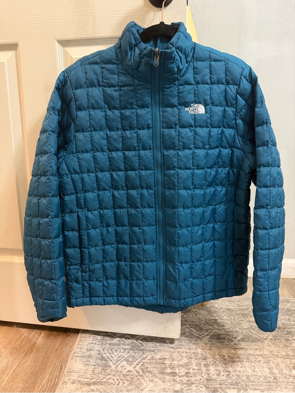 The North Face Kids Teal Blue Quilted Puffer Jacket